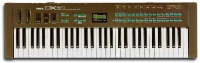 A Yamaha DX-21 synthesiser — my first synth